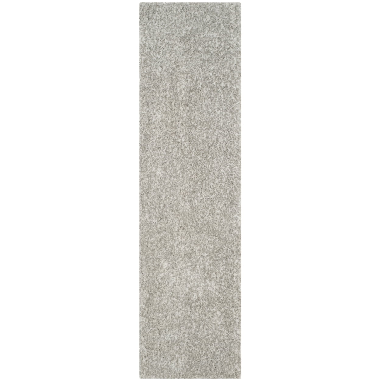 SAFAVIEH Toronto Deasun Solid Polyester Shag Area Rug, Light Grey, 3' x 5'