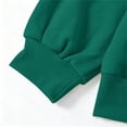 thumbnail image 4 of Ashirexll Girls' Clothing Sets 2 Piece Solid Long Sleeve Hooded Sweatshirt with Wide Leg Pants Fleece Lined Sports Set for 5-14 Years, 4 of 7