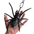 thumbnail image 5 of Halloween Decoración Accesorios decorativos para Halloween, juguete de truco de araña, colgante de araña de plástico de simulación, LED, araña negra brillante(Buy 2 save 10%), 5 of 5