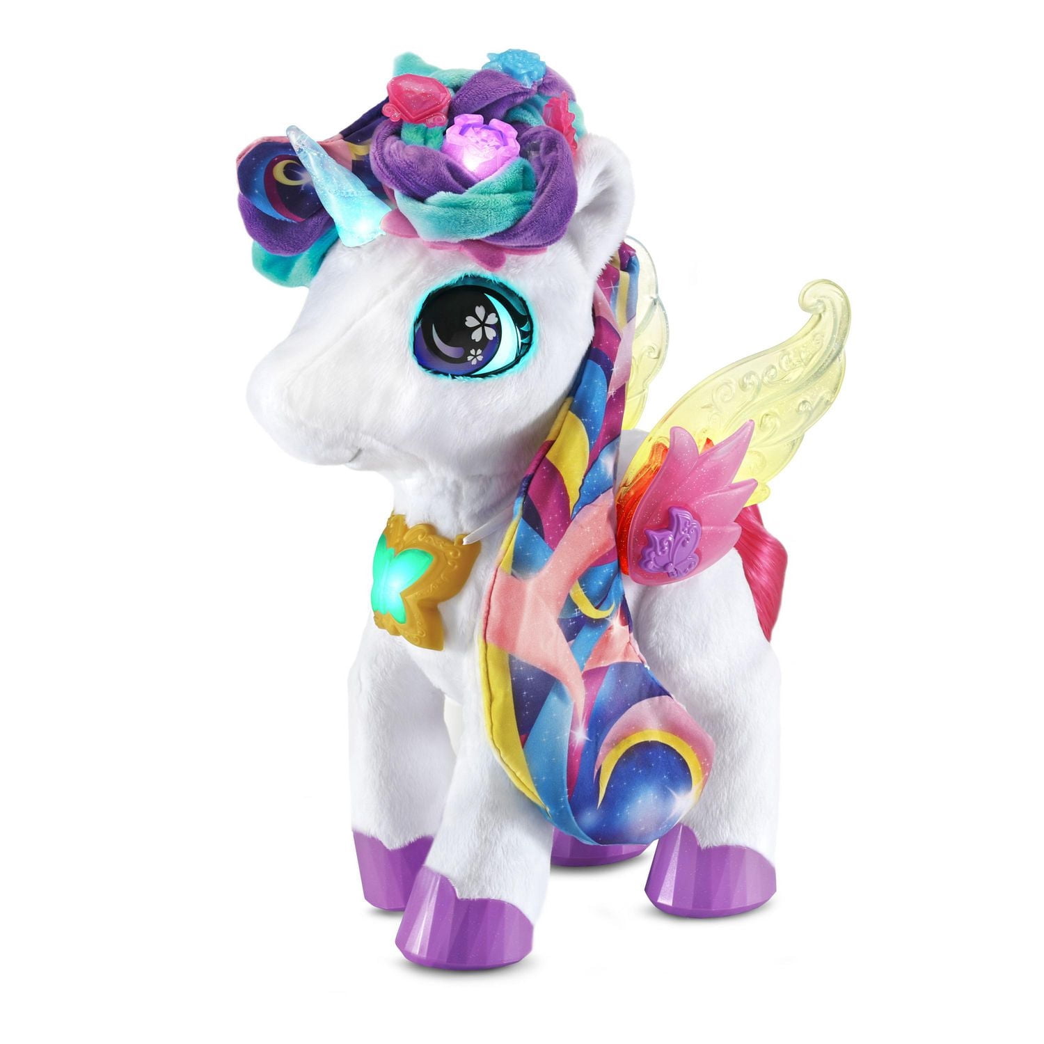 VTech Styla, ma licorne maquillage magique- Jouet interactif, animal de compagnie électronique chantant avec baguette