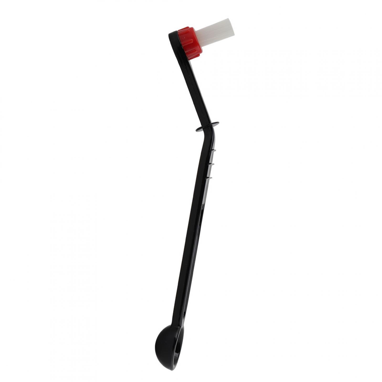 Lot 5+1 Brosses Nettoyage Café Expresso – 5 Brosses + 1 Double Tête, Poignée Ergonomique, Tête Inclinée, Idéal Machine à Café Maison & Bureau, Noir