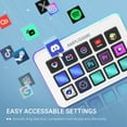 thumbnail image 4 of FIFINE AmpliGame Gaming Controller with 15 Shortcuts for OBS Streaming Studio with Macro Keys, Trigger Actions, PC Media RGB Controller for Content Cr, 4 of 9