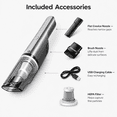 thumbnail image 4 of Alvantor Cordless Handheld Car Vacuum Cleaner, 12000Pa Portable Rechargeable Mini Vacuum, Silver, 4 of 7