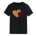 thumbnail image 4 of Pompotops T-Shirt Décontracté à Manches Courtes pour Femmes avec Impression d'Amour, 4 of 4