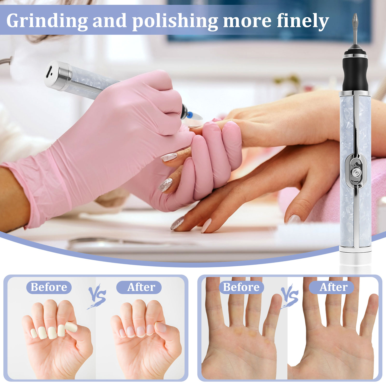 FYJUCPA Electric Nail File Kit, 20000 RPM photo 4