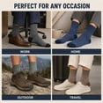 thumbnail image 5 of 5 Pairs Men's Wool Loop Socks, Winter Warm Thick Socks, Men's Outdoor Home Casual Socks fits all sizes 8-12, 5 of 9