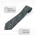 thumbnail image 5 of Floral Neckties for Men Multicolored Seaweed Green Wedding Extra Long 63", 5 of 7
