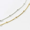 thumbnail image 6 of GOSFRY Ankle Bracelets for Women 14K Gold/Silver Plated Anklet Shining Tennis Anklet Dainty Beaded Bar Dot Pearl Satellite Link Chain Anklets Summer Beach Foot Chain Jewelry Gifts, 6 of 8