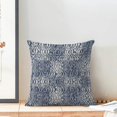 thumbnail image 6 of Boho Pillow Covers 18x18 Inch Set of 2, Vintage Navy Blue Carpet Pattern Decoration Throw Pillowcase Abstract Modern Print Linen Outdoor Farmhouse Cushion Cover for Sofa Couch Bed, 6 of 6