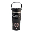 thumbnail image 1 of Termo Doble Pared Con Asa Superior Personajes Animados, Diseño Harry Potter “Hogwarts” 4 Casas, Termo con Popote Plegable e Interior de Plástico, Capacidad 650ml, Negro, 1 of 4