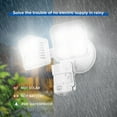 thumbnail image 5 of SANSI 36W Activated LED Security Lights Motion Sensor Flood Light Outdoor, 3 Heads Motion Detector, 3600LM, 5000K, 5 of 10