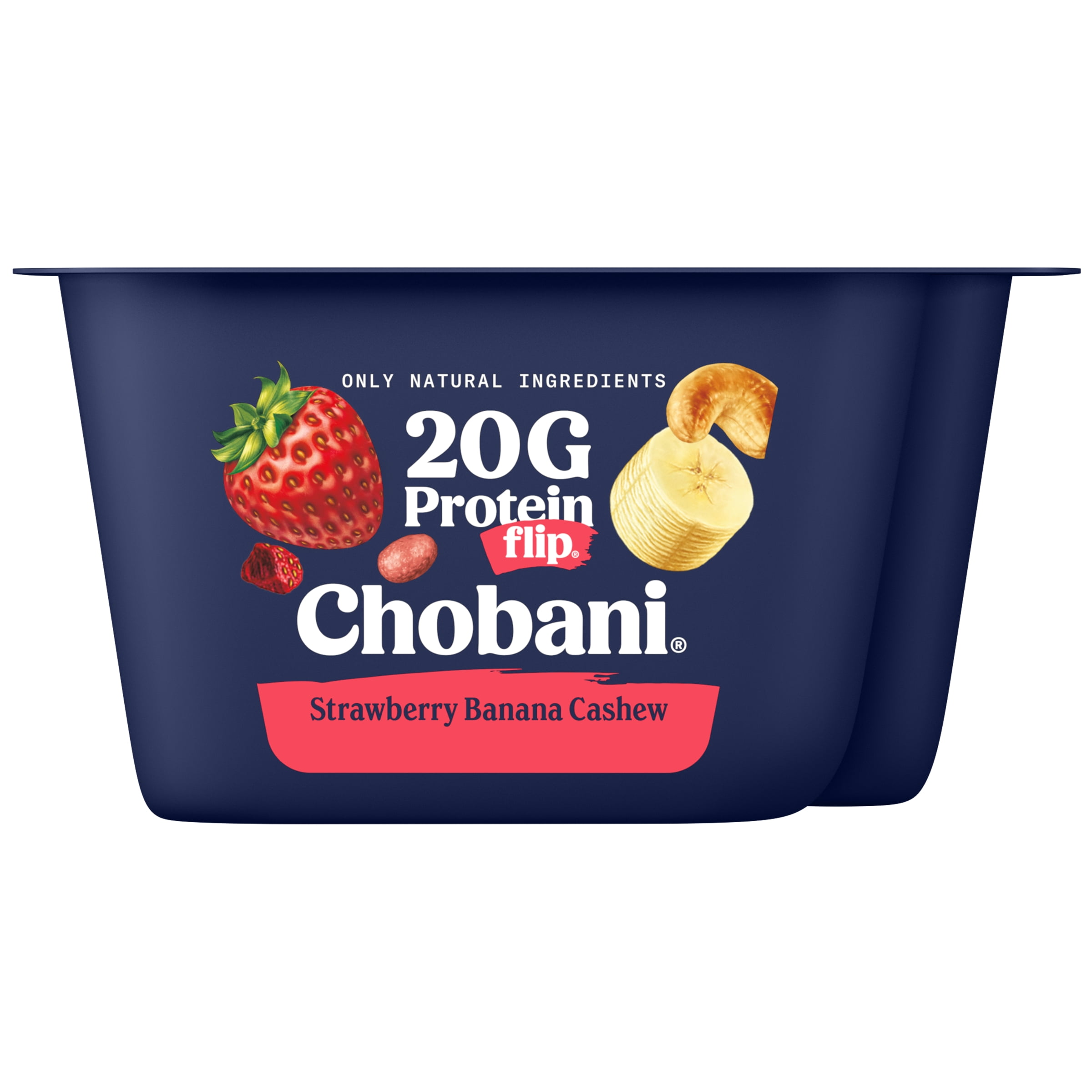 Chobani Flip 20G Protein Low-Fat Greek Yogurt Strawberry Banana 6oz