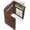 Brown Crazyhorse, variant on DHM Men PU Leather Trifold Wallet with ID Window and Card Slots Black
