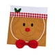 thumbnail image 5 of Funda protectora para respaldo de silla con diseño de hombre de jengibre, lavable, para decoración de mesa de comedor pajarita roja, 5 of 9