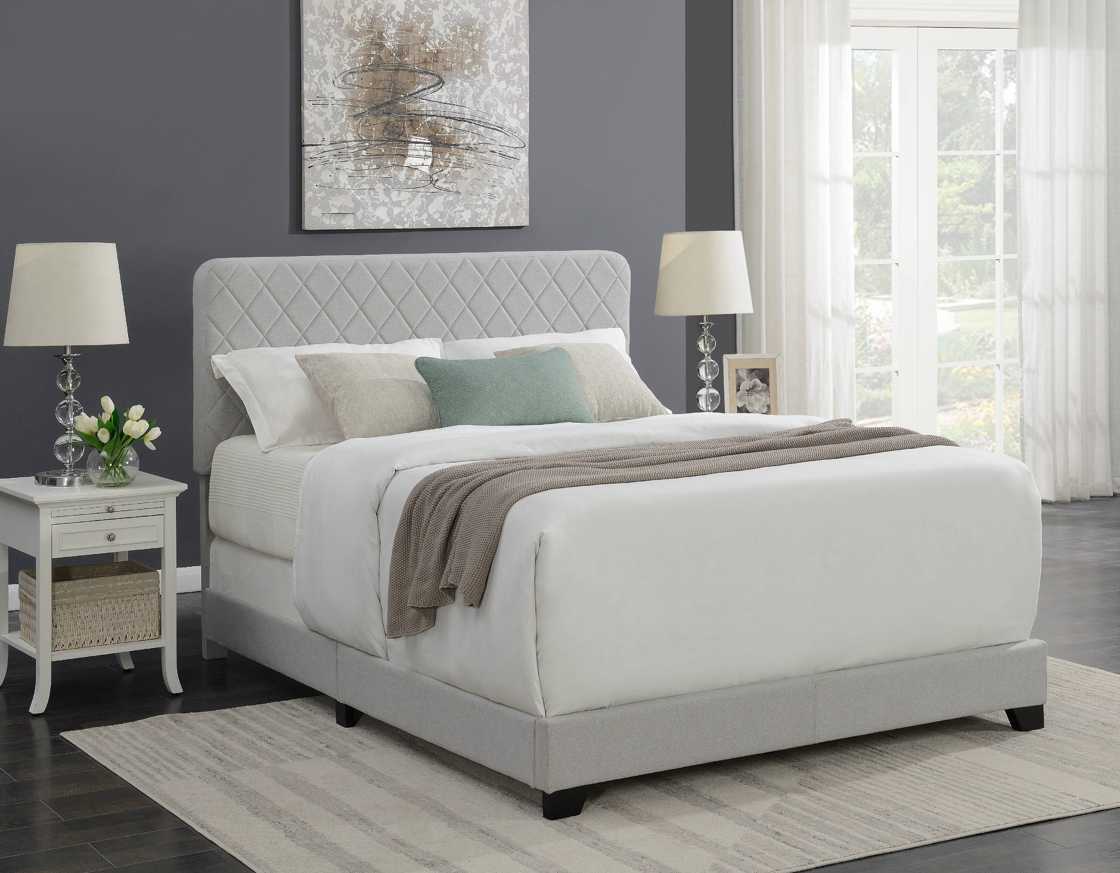 Home Meridian Mid Century Modern King Quilted Bed