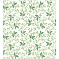 thumbnail image 3 of Leaf Duvet Cover Set, Ivy Patterns with Tiny Green Leaves Branches Creme Contemporary Illustration, Decorative 3 Piece Bedding Set with 2 Pillow Shams, Calking Size, Green Brown, by Ambesonne, 3 of 3
