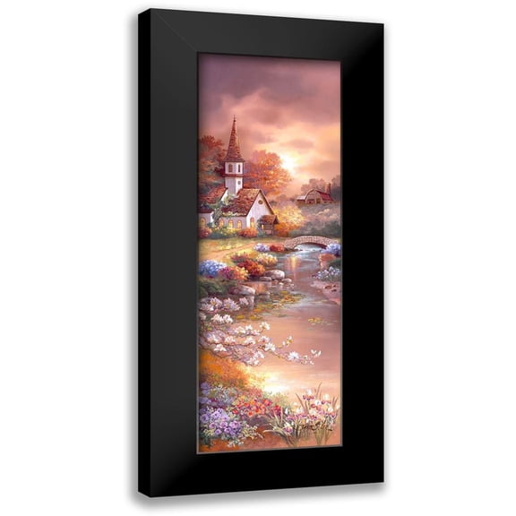 Lee, James 7x14 Black Modern Framed Museum Art Print Titled - Morning of Peace