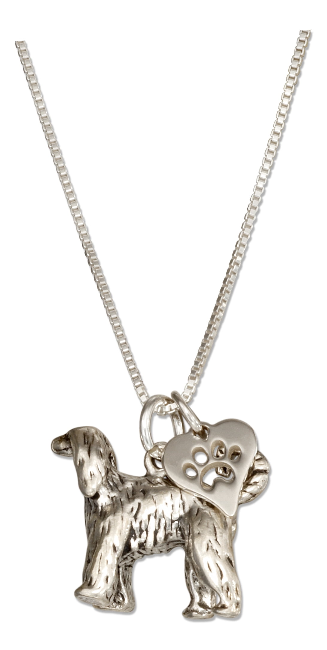Sterling Silver Bloodhound Dog Pendant