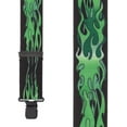 thumbnail image 2 of SuspenderStore Flames Suspenders - 2-Inch Wide Elastic - Clip - 4 Colors & 4 Sizes Including Big & Tall, 2 of 4