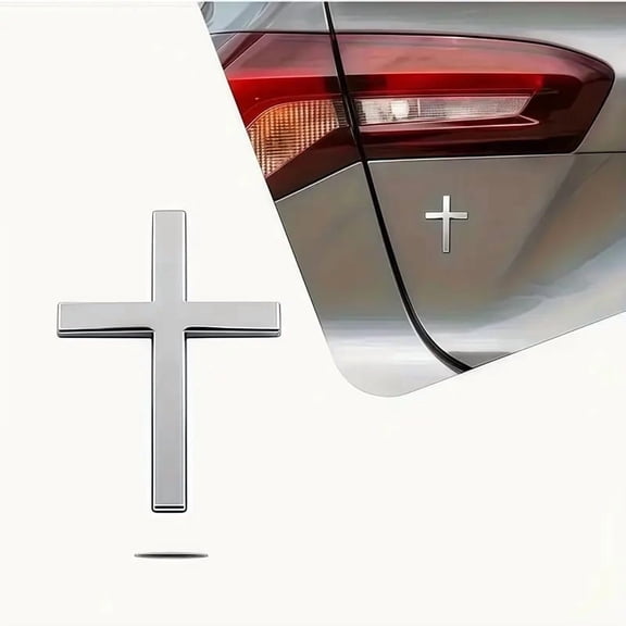 Horivan Christian Car Decals 2PCS Religious Vinyl Stickers for Car Windows Bible Verse Inspirational Waterproof Auto Accessories for Faith Based Drivers