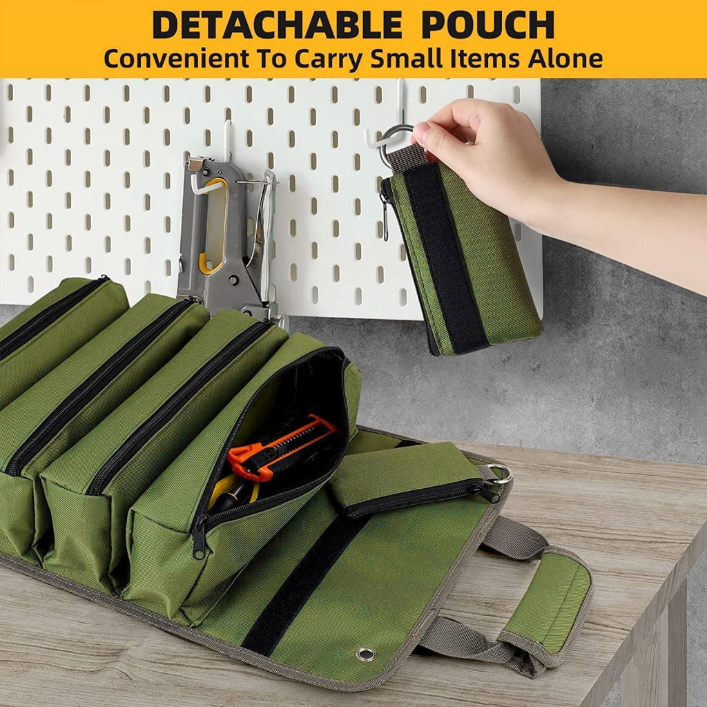 Hardware Tool Wrap Rolled Waterproof Storage Bag Pliers Wrench Organizer Bucket