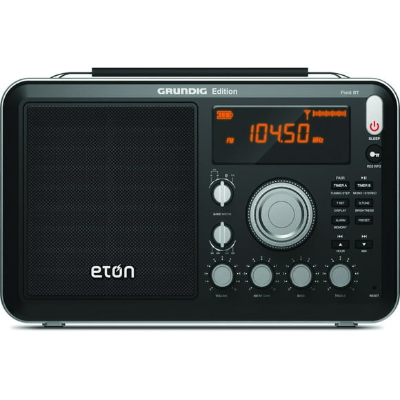 Eton Field AM / FM / Radio Ondes Courtes avec Bluetooth, Modèle NGWFBTB