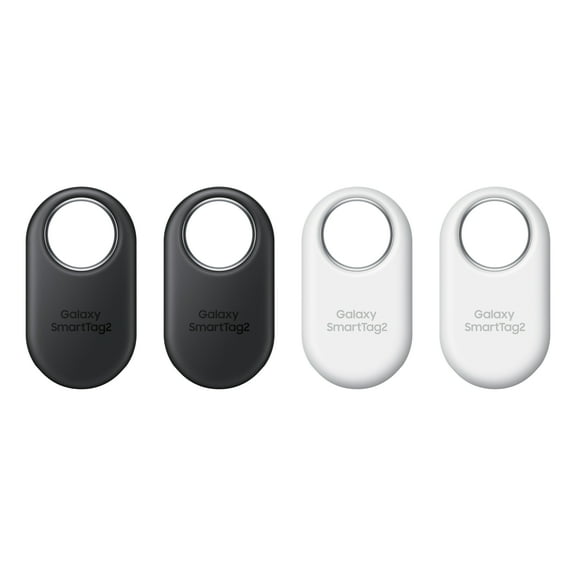 Samsung Galaxy SmartTag2, 4 Pack, Item Tracking, Black and White