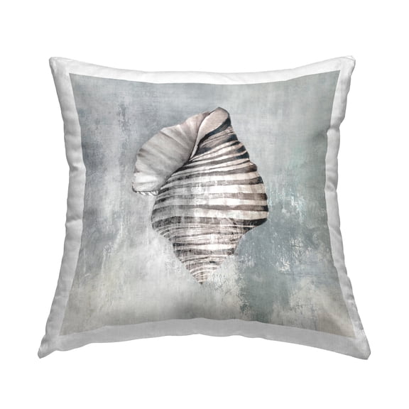 Stupell Industries Organic Twisted Seashell Decorative Printed Throw Pillow Design by Eli Jones.