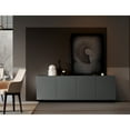 thumbnail image 7 of Whiteline Modern Living Harper Buffet Large, Matte Dark Grey Lacquer, Black Metal Powder-Coated Base, 7 of 7