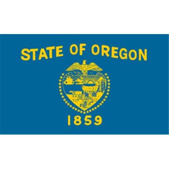 Annin Flagmakers 144480 5 ft. X 8 ft. Nyl-Glo Oregon Flag