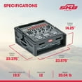 thumbnail image 3 of SKB Roto Rack/Mixer Console, 10U Slanted Rackmount on top, 2U Rackmount in Front, 3 of 11