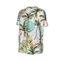 thumbnail image 6 of Fotbe Watercolor Palm Tree Baseball Jersey Shirt for Men and Women, Casual Short Sleeves Button Down T-Shirt-Medium, 6 of 9