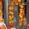 thumbnail image 4 of Guirlande de Vigne, Verdure d'Automne pour Décorations de Mariage et Cheminée Intérieure Extérieure, 2 Pcs, 4 of 6