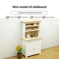 thumbnail image 3 of Miiottaa 1:12 Scale Doll House Side Cabinet Miniature Furniture For Kitchen Scene Decors, 3 of 11