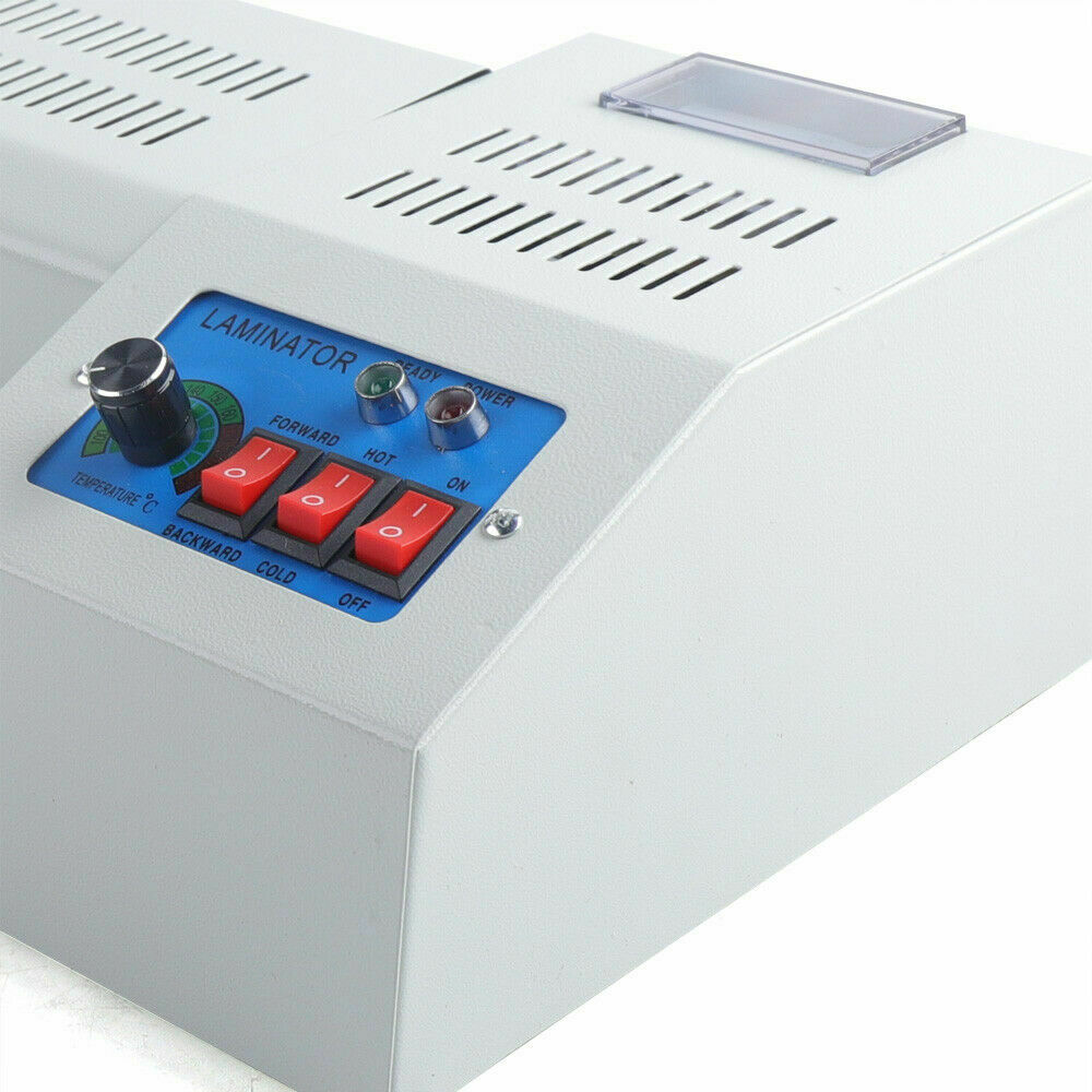 Laminating Machine Thermal Laminator 13"Four Roller Hot/Cold Film Laminate for A3 & A4