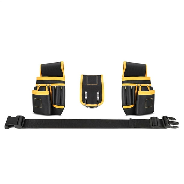 Bolsa de Herramientas para la Cintura para Electricista, Impermeable, de Tela Oxford, para Guardar Taladro, Llave y Destornillador