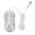thumbnail image 2 of Ratón para juegos diseño de carcasa transparente ratón con cable hermosa iluminación 13RGB para computadora, 2 of 8