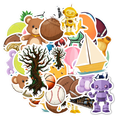 thumbnail image 1 of YEZDIX 35pcs Multicolor Teddy Bear Robot Balloon Stickers for Laptops Notebooks, 1 of 5