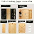 thumbnail image 4 of CayaElegant 4in 1 Charcuterie Boards Set, Bamboo Cheese Board, Charcuterie Tray for Serving, Home, House Warming, Wedding, Birthday, Christmas And Other Festivals Gifts, 4 of 8