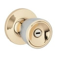 thumbnail image 1 of Weiser Beverly Privacy Knobs in Bright Brass/Satin Chrome, 1 of 2