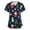 Dark BlueA&15#0806v, variant on Garbnen S-5XL Womens Christmas Scrub Tops Snowflake Printed Nurses Uniforms Scrubs for Women Fall Winter Funny Merry Xmas Plus Size Women Workwear with Pockets