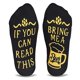 thumbnail image 1 of 10Pair Calcetines con eslogan estampado con letras para hombre y mujer, regalos divertidos, 1 of 1