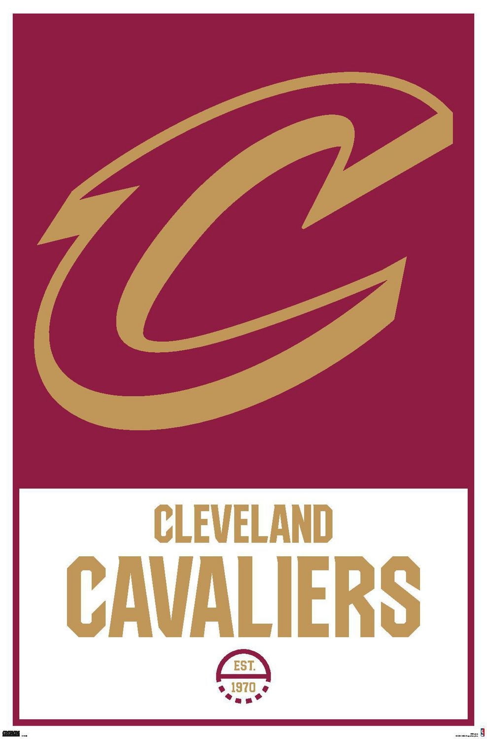 NBA Cleveland Cavaliers - Logo 21 Wall Poster, 22.375" x 34"