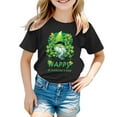 thumbnail image 2 of JIAYUE St Patricks Day Kids Boys Girls Tops Cartoon Print Short Sleeve Crew Neck Pull-On Lightweight T Shirt For Children Casual Dailywear, 2 of 4