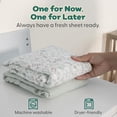 thumbnail image 6 of The Peanutshell Organic Cotton Bassinet Sheets, Bed Sheets for Baby Boys and Girls, Woodland Botanical, 2 Pack, 6 of 8