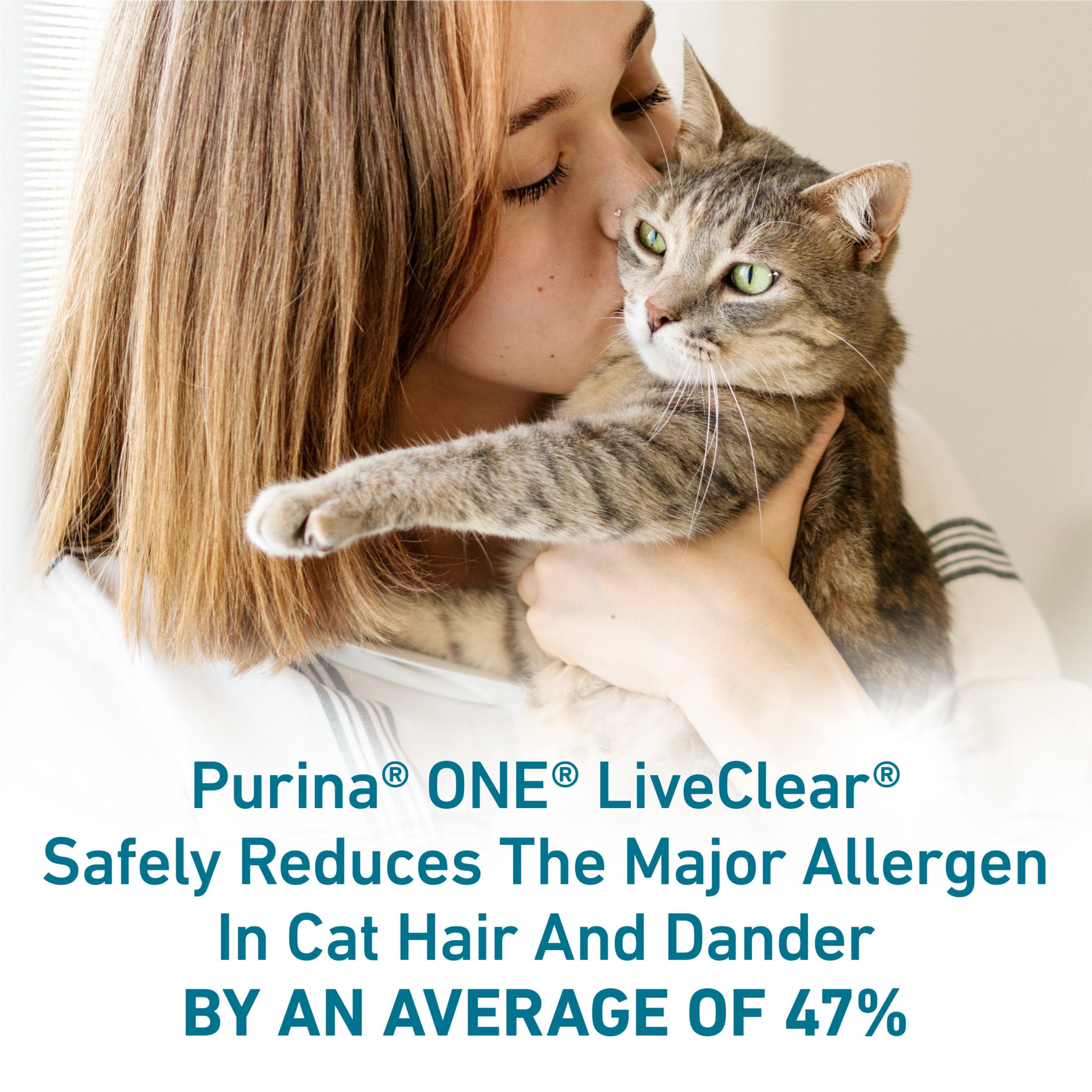 Purina ONE LiveClear Allergen-Reducing Formula With Real Chicken, Dry Cat Food, 1.36 kg