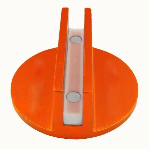 Timilge Universal Slotted Magnetic Jack Pad Clamp Weld Frame Rail Orange Adapter Floor Jack Disc Pad