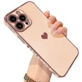 thumbnail image 1 of 1 funda para teléfono móvil (iPhone13Promax con dibujo lateral pequeño chapado en corazón [oro rosa]) Vhermosa CZDZ-HY215-4, 1 of 8