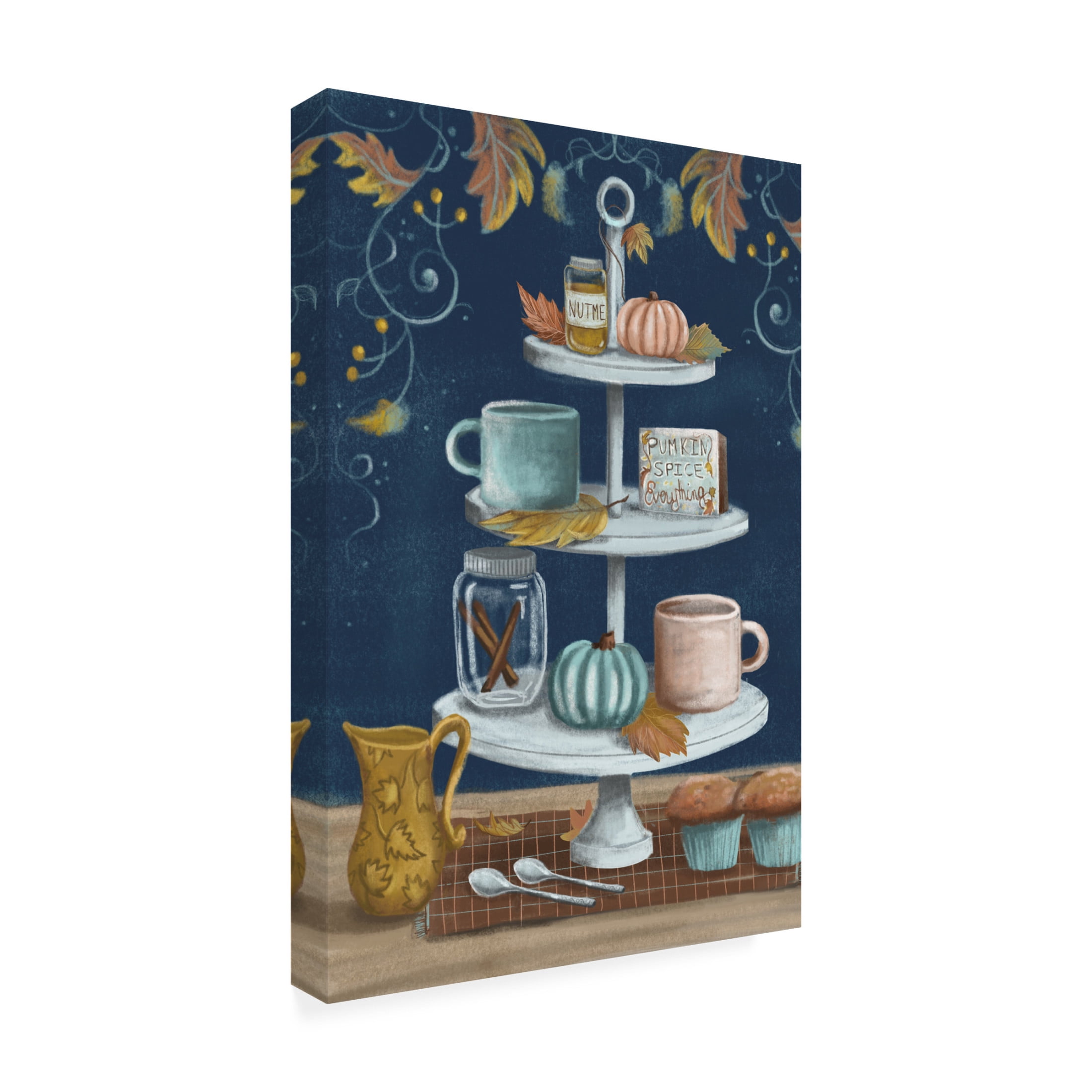 Canvas Wall Art - Christine Rotolo 'Pumpkin Spice 1' Wall Art for Living Room, Bedroom, or Office Décor by Trademark Fine Art - 16 x 24 Inches