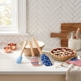 thumbnail image 4 of Cook with Color 3-Piece Heart Spatula Set, Silicone Baking Tools with Wood Handles, United We Stand Patriotic, 4 of 5